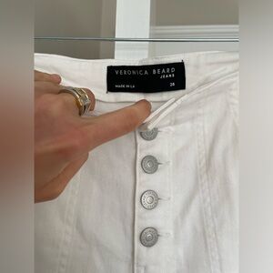 Veronica Beard, white jeans, size 28